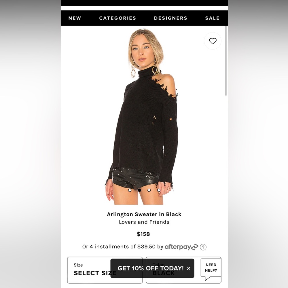 Lovers and friends gray sweater